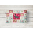 thumbnail image 2 of Carolines Treasures CK5289PW1216 Blue Swedish Duck Love Canvas Fabric Decorative Pillow, Red, 12H x16W, multicolor, 2 of 3
