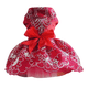 thumbnail image 1 of Vestido de perro cachorro falda flor niña una pieza con lazo mascota vestido boda cumpleaños fiesta cachorro vestido Adepaton CPB-DE-LYY2009-3, 1 of 5
