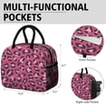 thumbnail image 6 of Womens Pink and Black Of Leopard Print Lunch Box for Work,Insulated Lunch Bag for Women,Loncheras Para Mujer,Leakproof Adult Lunch Bag for Work,Beach,Travel,Picnic,Camping, 6 of 7