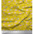 thumbnail image 1 of Soimoi Poly Georgette Fabric Cloud,Star & Cute Elephant Kids Printed Fabric 1 Yard 42 Inch Wide, 1 of 3