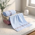 thumbnail image 4 of Aufmer Simple Three Tone Household Daily Towel Fast Water Evaporation Soft Texture Making For Bathroom Kitchen Gym Leisure Daily Wiping Scene Use, 4 of 6