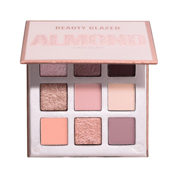 BEAUTY GLAZED 9 Colors Eyeshadow Palette High Pigmented Glitter Matte Eyes Shadow Portable K