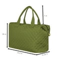 thumbnail image 4 of Alexis Bendel Sage Checkered Pattern Nylon Travel Duffle Tote Bag for Women, 4 of 6