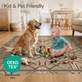 thumbnail image 4 of ODIKA 2'x3' Ultra-Soft Accent Mat, Abstract Contemporary Structured Showcasing Balanced Neutral None Washable, Bare feet friendly, Easy Care Indoor rug for Bedside, Footrest, 4 of 7