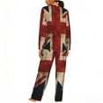 thumbnail image 2 of Women's 2 Pack Pajama Set Long Sleeve Sleepwear Soft Loungewear Pjs Sets, Union Jack Flag Vintage UK, 2 of 6