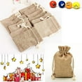 thumbnail image 4 of Flmtop 5Pcs Mini Rustic Burlap Bag Drawstring Wedding Party Favor Vintage Sack Pouch, 4 of 10