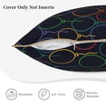 thumbnail image 5 of Kll Colorful Balloons Decorative Throw Pillow Covers Velvet Soft For Couch Sofa Bedroom Living Room Outdoor -20"X20", 5 of 8