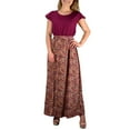 thumbnail image 2 of Paisley Boho Cap Sleeves Summer Maxi Evening Beach Cocktail Dress, 2 of 10