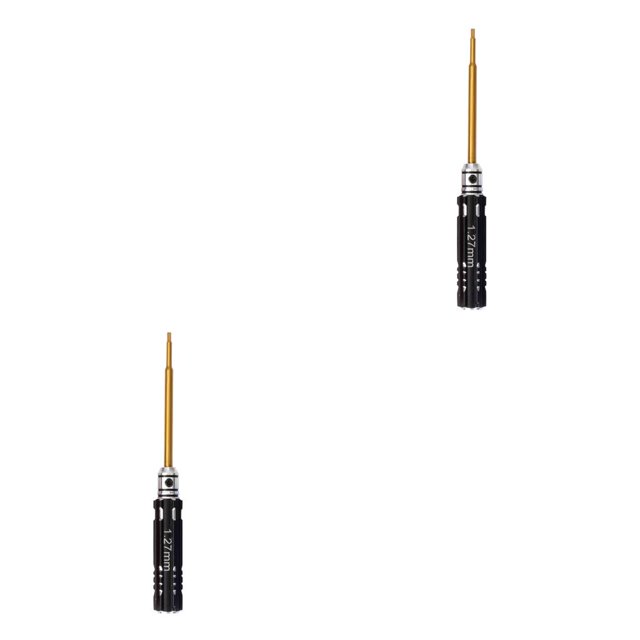 sweethay Paquete de 5 destornilladores hexagonales de coche de Control remoto de 0,9/1,27/1,3/1,5/2,0mm con mango antideslizante helicóptero Negro 2Conjunto