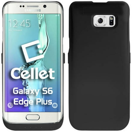 Cellet Case - Cellet 5200mAh Rechargeable External Battery Case for Samsung Galaxy S6 edge+, Black