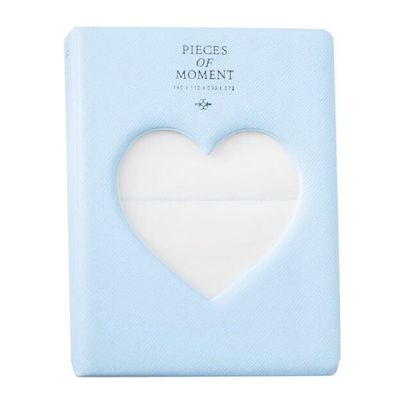 Álbum de fotos Inteprter 3 pulgadas corazón de amor portátil multicolor azul