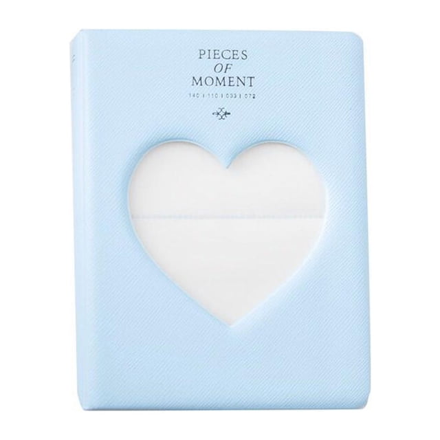 Álbum de fotos Inteprter 3 pulgadas corazón de amor portátil multicolor azul