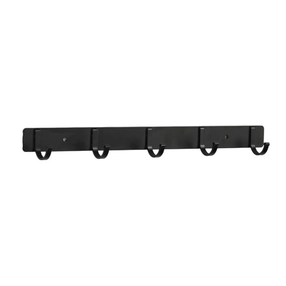 12.4-Inch Wall Mount Coat Rack with 5 Hooks, Compact Hooks for Hanging Coats, Hats, Jacket, Bags and Purses in Entryway, Bedroom, Bathroom or Closet (1-Pack)