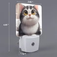 thumbnail image 2 of Balery Cute Cartoon Kitten Luz Nocturna LED con Sensor Automático, Enchufe con Sensor Crepuscular, Luz Suave de 0.5W para Dormitorio, Pasillo, Baño-US, 2 of 7