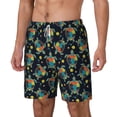 thumbnail image 2 of Balery Colorful Turtles Mens Swim Trunks Swim Shorts for Men Quick Dry Inseam Beach Shorts with Compression Liner Pocket-3X-Large, 2 of 9