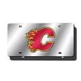 thumbnail image 5 of Calgary Hockey Flames Logo Silver Mirror Look LASER License Plate, 5 of 5