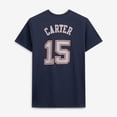 thumbnail image 3 of Men's Mitchell & Ness Vince Carter Navy New Jersey Nets Hardwood Classics Stitch Name & Number T-Shirt, 3 of 6