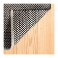 thumbnail image 2 of Dash & Albert Herringbone Handwoven Cotton Rug, 2' x 3', Black, 2 of 6