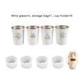thumbnail image 3 of Vaso de Vino de Acero Inoxidable Yuarrent 4 Piezas Taza de Té y Leche 350 ml, 3 of 6
