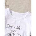 thumbnail image 4 of Little Girls T-Shirts Cute ''Dad & Me'' Graphic Casual Tees Comfort Fit Short Sleeve Crew Neck Top Kids Summer Clothes, 4 of 8
