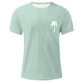 thumbnail image 4 of Cmfcve Casual Men's Tees Short Sleeve Round Neck Sports T-shirt Coconut Printed Breathable Outdoor Shirt, 4 of 5