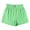 Mint Green, variant on Girls' Casual Ruffled Paperbag Waist Shorts Elastic Summer Wide Leg Shorts Green Size 11-12 Years
