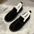 thumbnail image 4 of NECHOLOGY Botas Mujer Adulto Femenino Zapatos Botines para mujer Botas y calidez de algodón sólido de fondo para mujer, botas de mujer de gamuza a la de Color terciopelo (Black, 7.5), 4 of 6