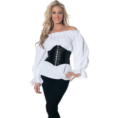 White Renaissance Long Sleeve Adult Halloween Costume