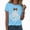 Sky Blue, variant on TOWED22 Halloween Shirts Woman Ghost Graphic Crewneck Short Sleeve Tee Shirt Short Sleeve Funny Tops Tshirts(Purple,XXL)