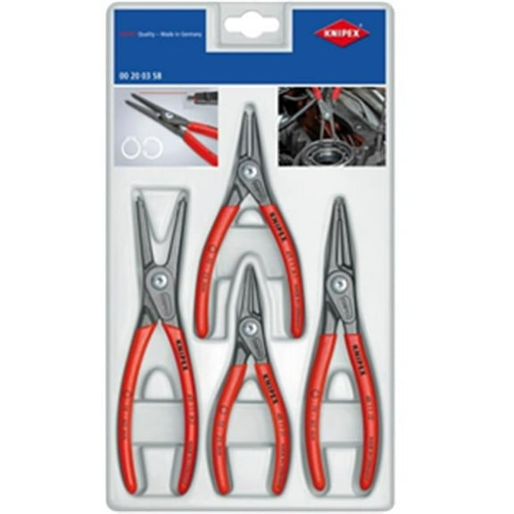 Knipex Tools Lp KX002003SB 4 Piece Circlip Pliers Set