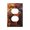 Duplex, variant on Modern 1-Gang Duplex Wall Plate Electrical Switch Cover Outlet Switchplate, Lion Stained Glass Art