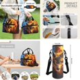 thumbnail image 5 of Jeiento Wolf Backpack for Boys with Lunch Bag School Bag for Girls 8-12/6-8/8-10 Bookbag Lunchbox Pencil Case Set 4 in 1 Water Bottle Holder Cool Flame, 5 of 7