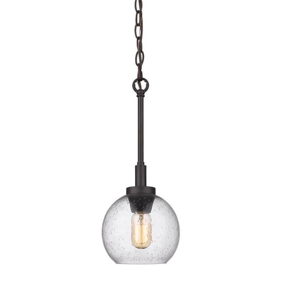 4855-M1L RBZ-SD-Golden Lighting-Galveston - 1 Light Mini Pendant     -Traditional Installation