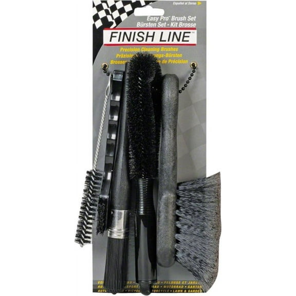 Finish Line Bicycle Cleaning Brush Set, (5 Pack)