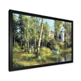 thumbnail image 2 of Designart 'The Wood River With Boat On A Decline By The Castle' Lake House Framed Art Print, 2 of 4