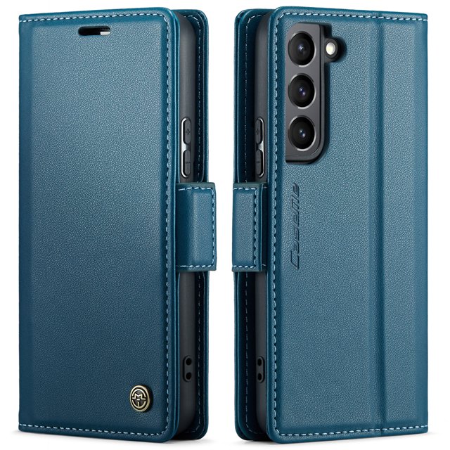 For Samsung Galaxy S23 S22 S21 S20 Ultra S21 FE S10 Plus Note 10 Plus Note 20 Ultra Case With Card Holder,Wallet Case For Women Men With RFID Blocking, Durable Faux Leather Kickstand Shockproof Case