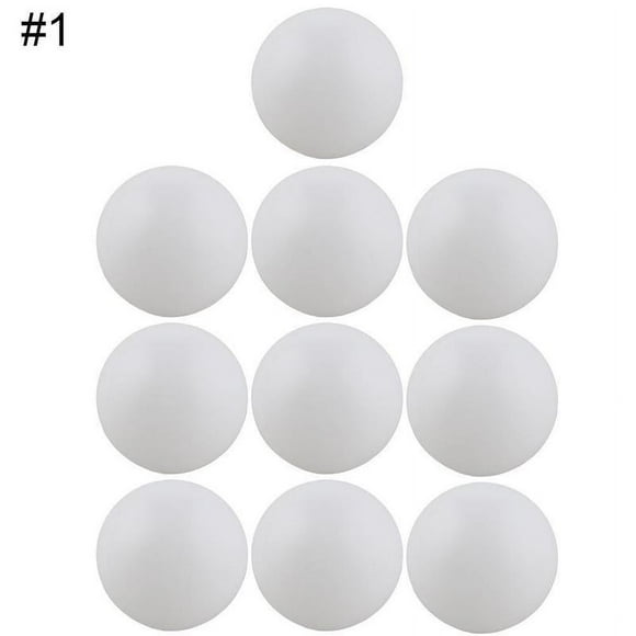 10 pelotas de tenis de mesa decorativas sin costuras de 40 mm y 6 colores