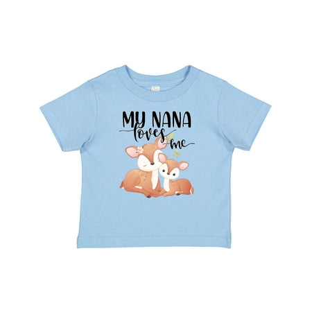 

Inktastic Doe and Fawn My Nana Loves Me Gift Baby Boy or Baby Girl T-Shirt