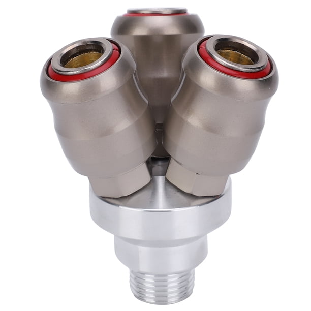 Acoplador Rápido, G1/2in Acoplador Rápido, Autobloqueo De Cromo Para Conexiones De Tuberías Neumáticas Taladros Neumáticos Compresores De Aire Destornilladores Neumáticos OTVIAP Pneumatic Quick Coupler