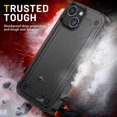 thumbnail image 2 of Funda para iPhone 14, doble capa de protección, a prueba de golpes, protección para pantalla y cámara., 2 of 5