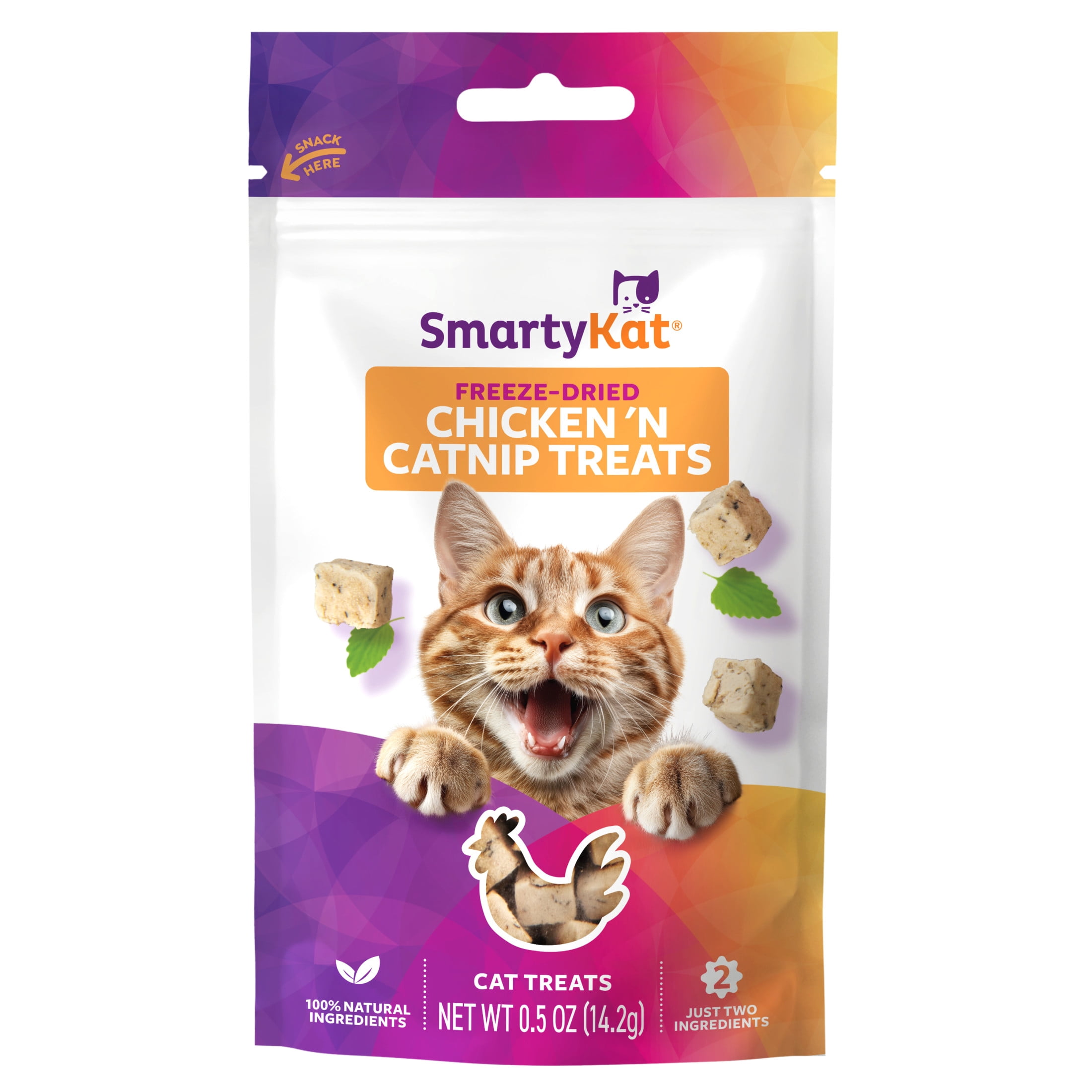 キャットフード taka SmartyKat Freeze Dried Real Chicken & Catnip Crunchy Cube Treats