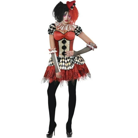 Freakshow Clown Adult Halloween Costume - Walmart.com