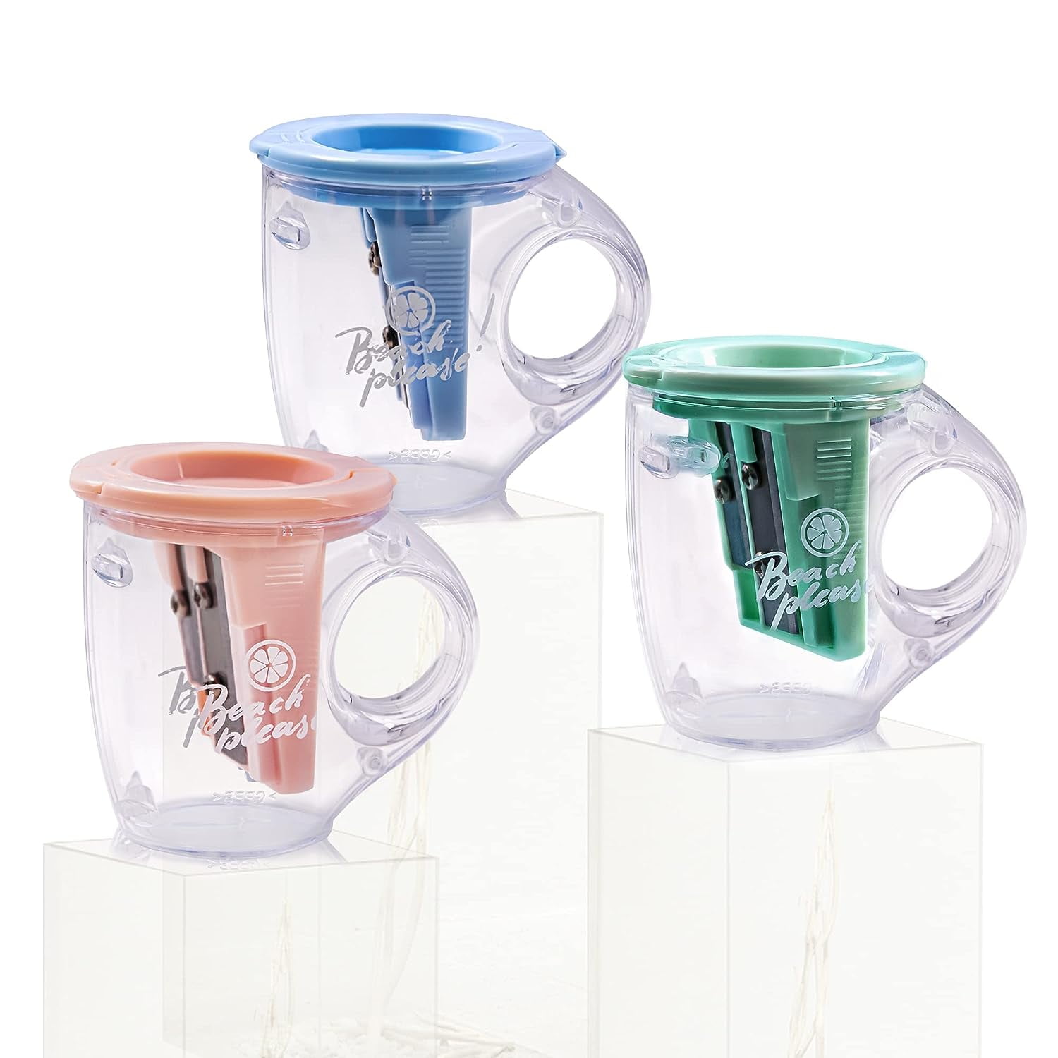 Holzlrgus 3 PCS Small Pencil Sharpener, Pencil Sharpeners Manual