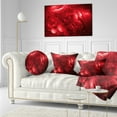 thumbnail image 3 of Designart Alien Mystical Flower Red - Floral Throw Pillow - 12x20, 3 of 5