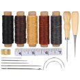 thumbnail image 4 of Sewing Accessory, Leather Sewing Tool, Leather Tool Kit DIY Stitching Craft Tool 5 Rolls Of Leather Wax Thread For Household Sewing Leather, 4 of 8