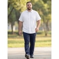 thumbnail image 5 of DARING DIVA Men's Big and Tall Business Dress Shirt with Chest Pocket XL White, 5 of 7