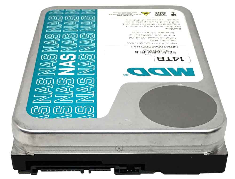 MDD 14TB 7200 RPM 256MB Cache SATA 6.0Gb/s 3.5" Internal Hard Drive for NAS Network Storage (MD14TSATA25672NAS)