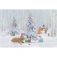 thumbnail image 3 of Adams, Emily 14x11 Black Modern Framed Museum Art Print Titled - Christmas Critters Bright I, 3 of 5