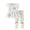 N1-White, variant on Toddler Girls Floral 2 Piece Outfit, Sleeveless Ruffle Peplum Top & Matching Print Leggings Casual Kids Set 2-11 Years
