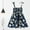Navy, variant on HAOTAGS Toddler Girls 2025 Summer Sleeveless Dress Graphic Print Dress for Toddler Kids Navy Size 1-2 Years